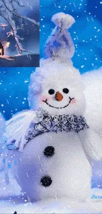 Snowman Snow Vertebrate Live Wallpaper
