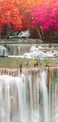 fall waterfall  Live Wallpaper