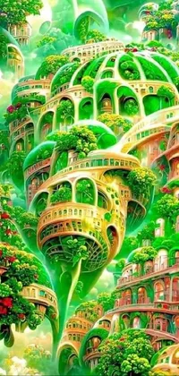 Plant Green Building Live Wallpaper