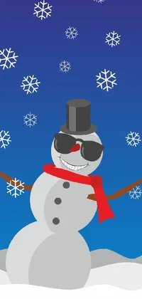 A swag snowman Live Wallpaper