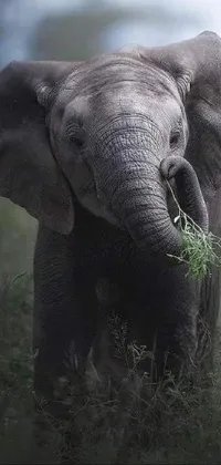Elephant Elephants And Mammoths Plant Live Wallpaper