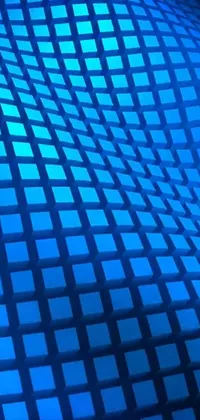 Blue Azure Mesh Live Wallpaper