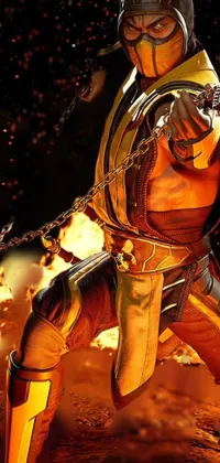 Human Orange Mammal Live Wallpaper