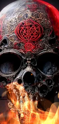 Light Bone Skull Live Wallpaper