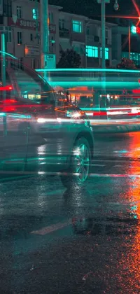 Driving in the night Live Wallpaper