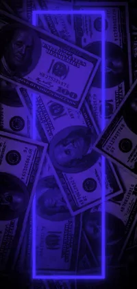 Banknote Purple Currency Live Wallpaper