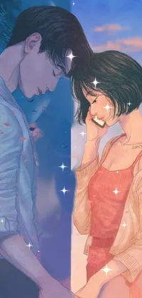 Korean anime couple Wallpapers Download