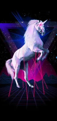 Horse Purple Entertainment Live Wallpaper