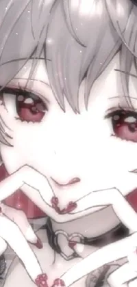 Download Anime Girls Pfp Red Eyes Wallpaper