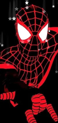 Light Black Spider-man Live Wallpaper