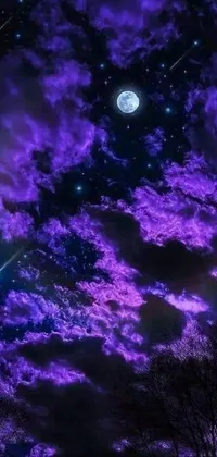 Atmosphere Sky Purple Live Wallpaper