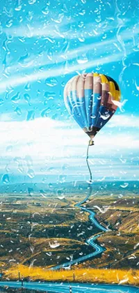 Aerostat Hot Air Ballooning Liquid Live Wallpaper