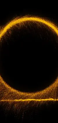 Amber Astronomical Object Font Live Wallpaper