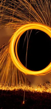Amber Black Orange Live Wallpaper