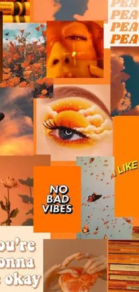 Amber Eyelash Orange Live Wallpaper