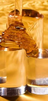 Amber Fluid Liquid Live Wallpaper