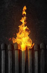 Amber Heat Fire Live Wallpaper