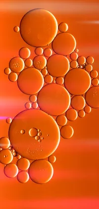 Amber Liquid Orange Live Wallpaper