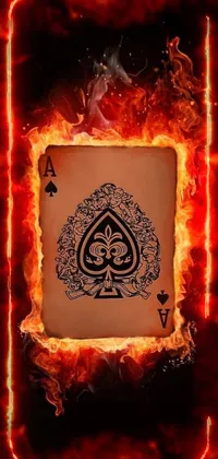 Amber Orange Fire Live Wallpaper