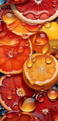 Amber Orange Organism Live Wallpaper