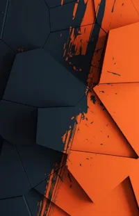 Amber Triangle Orange Live Wallpaper