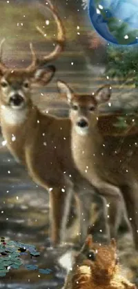 Animal Mammal Deer Live Wallpaper