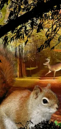 Animal Tree Mammal Live Wallpaper