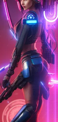 Add a futuristic dynamic to your phone with this cyberpunk live wallpaper