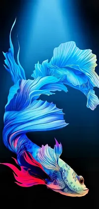 Art Blue Underwater Live Wallpaper