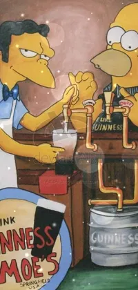 Art Cartoon Drink Live Wallpaper