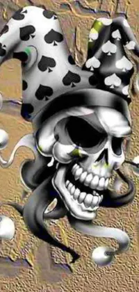 Art Cartoon Skull Live Wallpaper