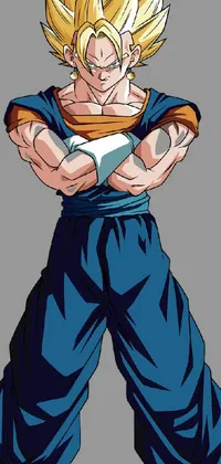 Download Gohan iPhone Blue Energy Ball Wallpaper