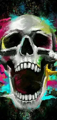 Give your phone screen an edgy look with this trending digital art live wallpaper