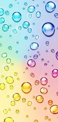 Add a colorful touch to your phone display with this stunning live wallpaper! Featuring a multitude of bubbles floating on top of each other, this wallpaper is full of vibrant colors and luxurious detail