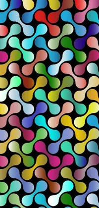 This phone live wallpaper features a colorful abstract pattern that is full of life and sparkle