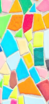 Introducing a new phone live wallpaper featuring a colorful stained glass mosaic influenced by Gaudi
