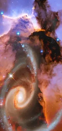 Experience the awe-inspiring beauty of space with this stunning phone live wallpaper
