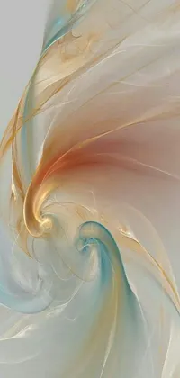 This phone live wallpaper showcases a striking close-up of a painting featuring a powerful wave