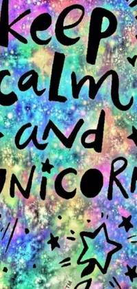 keep calm and be a unicorn warrior