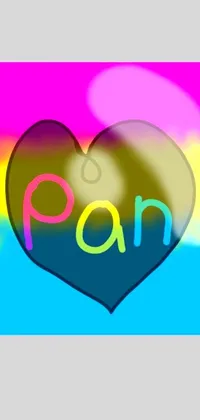 Get amazed by this stunning live wallpaper featuring an artful depiction of a heart with the word "pain