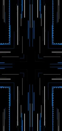 Art Electric Blue Symmetry Live Wallpaper