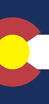 This live wallpaper for your phone features a bright and colorful design incorporating the flag of Colorado