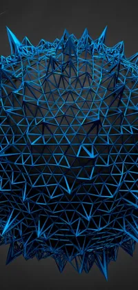 Art Electric Blue Symmetry Live Wallpaper