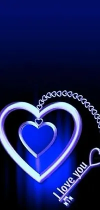 Experience the ultimate in romantic phone wallpapers with this stunning heart pendant live wallpaper