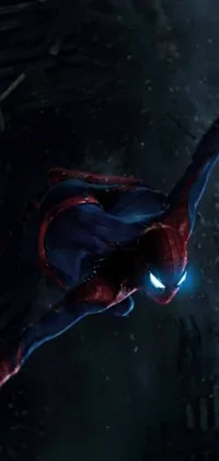 This live wallpaper features Spider-Man in action, inspired by cinematic art from Square Enix