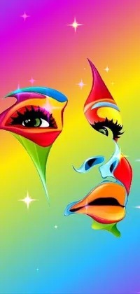 Art Eyelash Lipstick Live Wallpaper