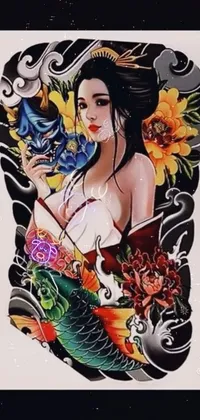Art Flower Painting Live Wallpaper