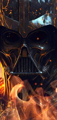 Darth Vader Flames Live Wallpaper: Nerdgasmic 4K Marvels! - free download