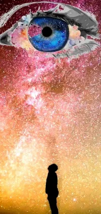 This phone live wallpaper is an exquisite digital art masterpiece featuring a mesmerizing sky with a starry background