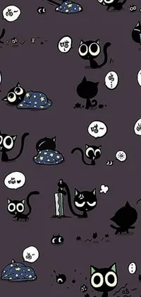 This black cat live wallpaper is a highly popular design on DeviantArt